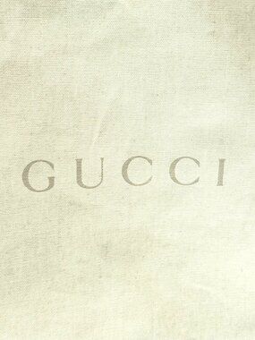 GUCCI Authentic Set of 2 White Cotton Drawstring Dust Bags 18” x 8.5” For Shoes